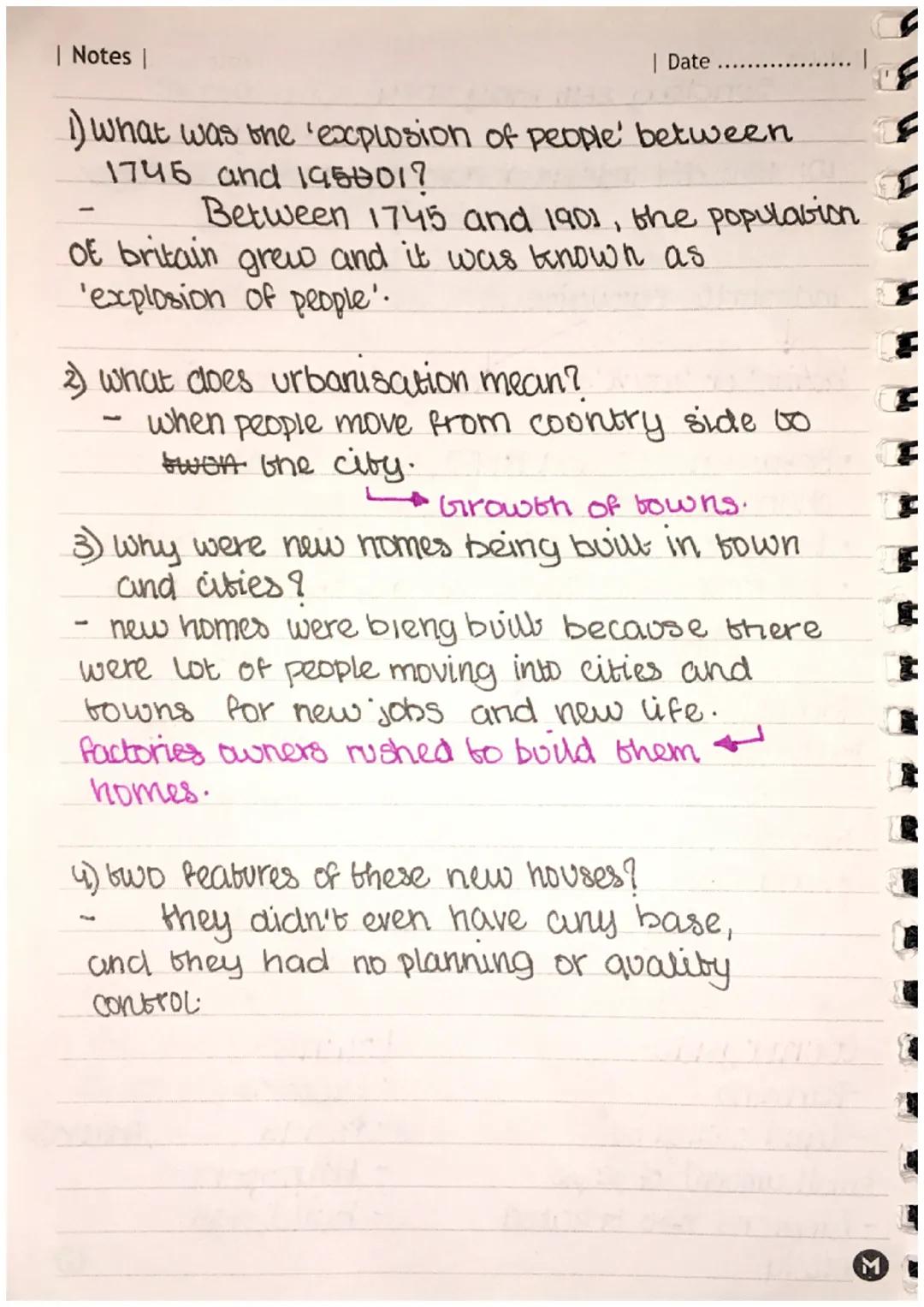 | Notes |
| Date .................. |
Thursday 23rd may 2024.
history
10: Industrial revolution.
"parishes were responsible for their road
m