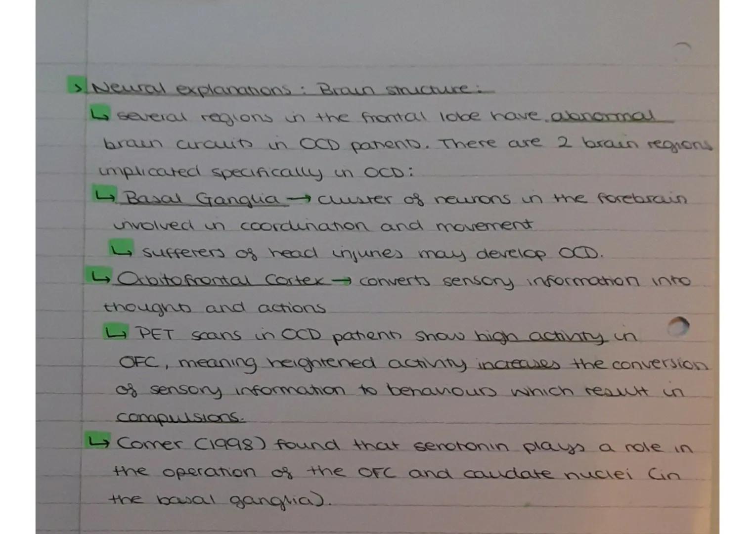 Thursday 17th November 2022 Clinical charactenatics OCD
>Obsessive compulsive dworder:
anxiety disorder which anses from absessions and
co