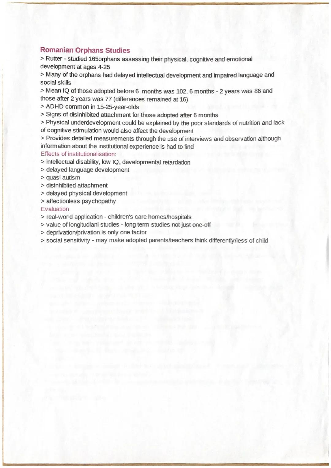 Caregiver-infant interactions in humans
> Attachment = 2 way emotional bond between 2 individuals and takes a few months to
develop
> Seekin