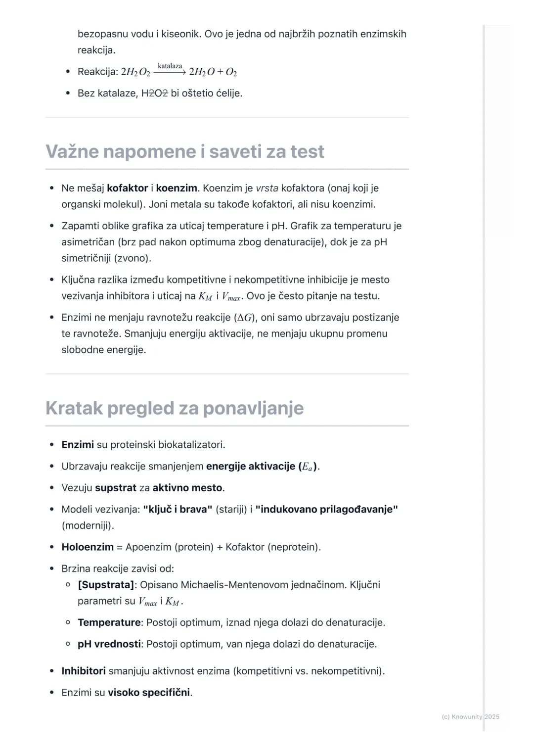 # Enzimi
Uvod u enzime
Enzimi su proteini (uglavnom globularni, mada postoje i neki RNK molekuli sa
katalitičkom funkcijom - ribozimi) koj