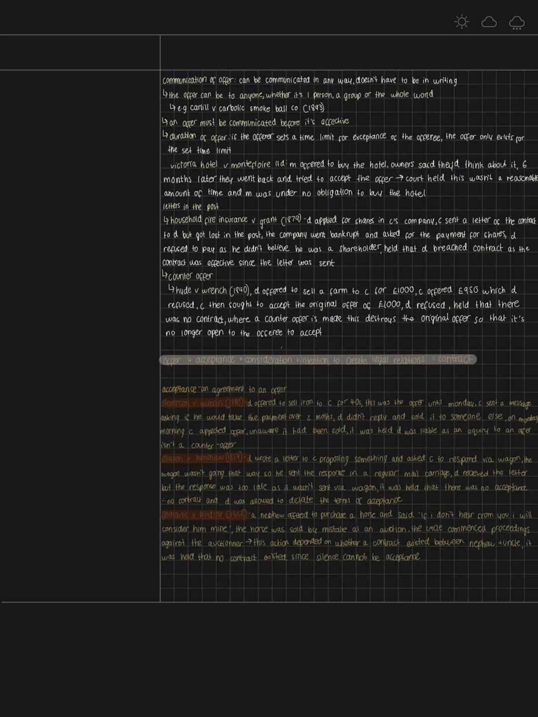 -0-
contract law
↳a voluntary agreement between 2 or more people which is legally binding/enforced
sir frederick pollock defined contract as