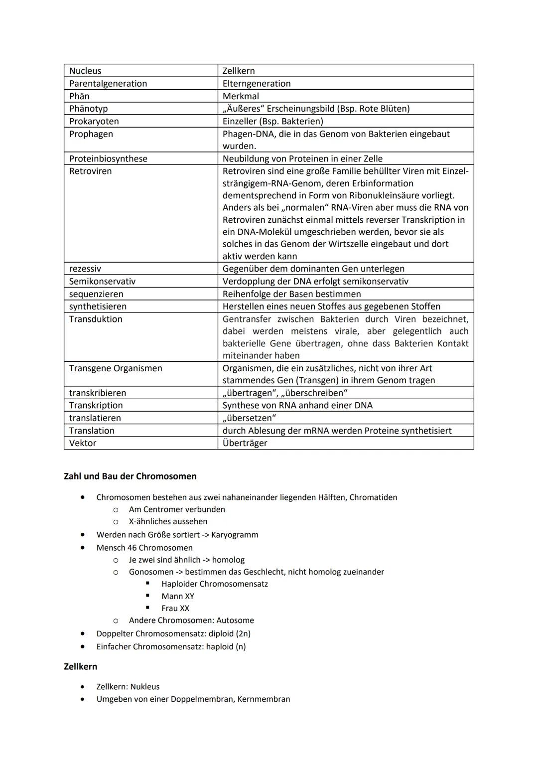 # Genetik
Begriffe Genetik:
Allel
Autosomen
Bakteriophagen
Codieren für etw.
Crossing-over
denaturieren
Dihybrider Erbgang
diploid