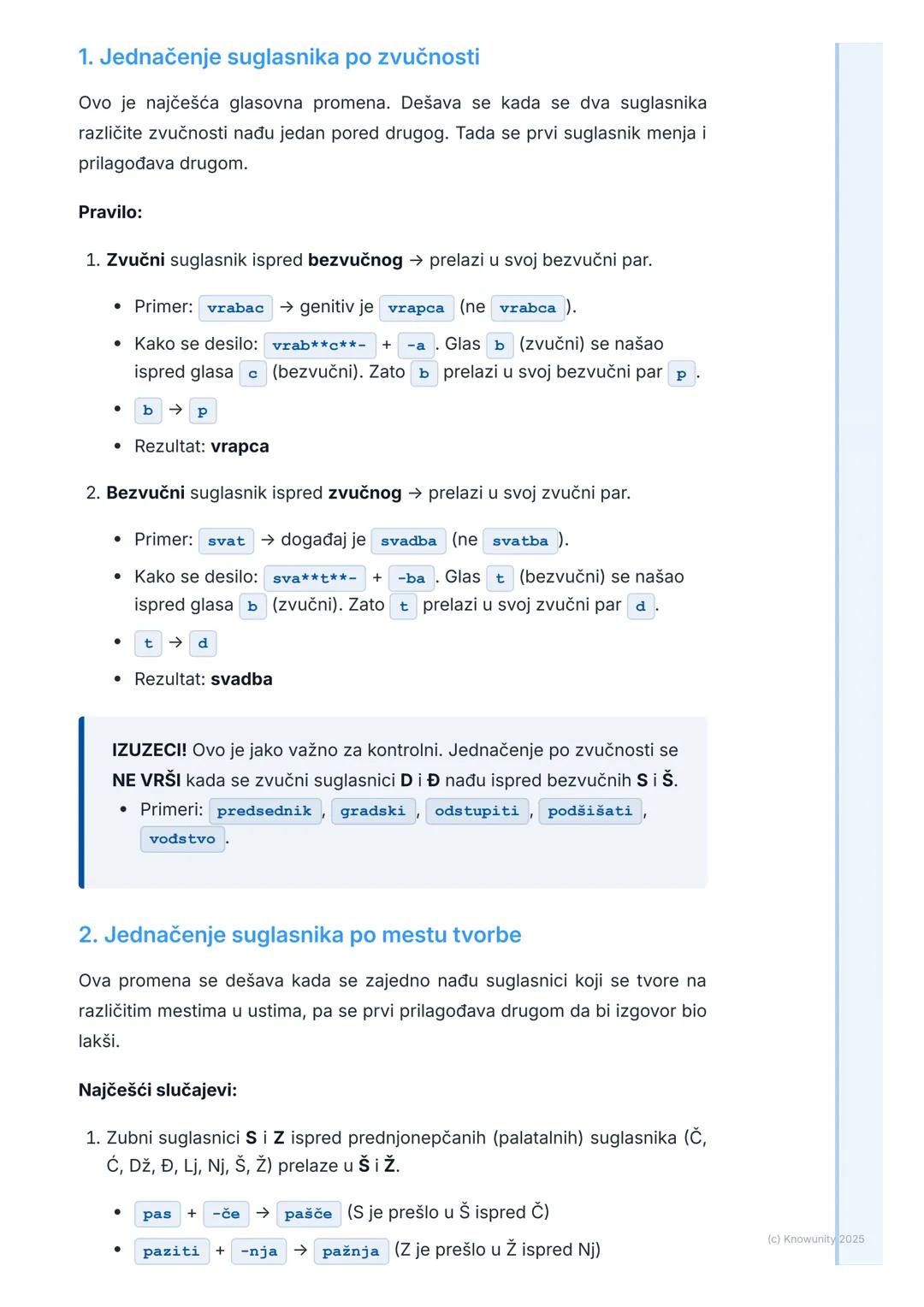 # Glasovi i glasovne promene
Uvod u glasove i glasovne promene
Glas je najmanji deo izgovorene reči. U srpskom jeziku imamo 30 glasova i
s