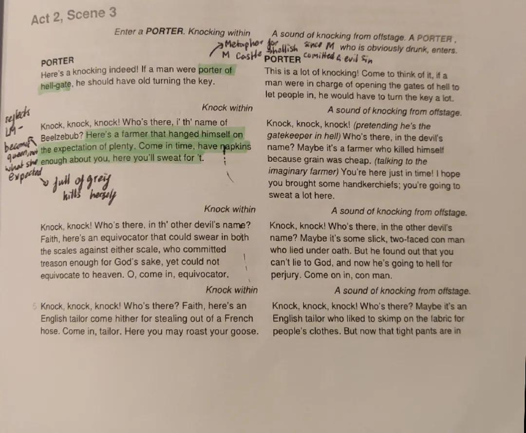 Macbeth Act 2 scene 3