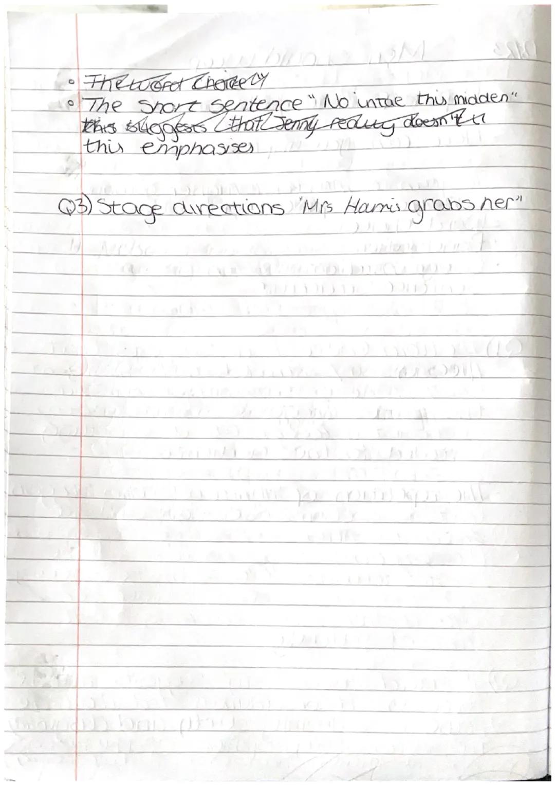 613123
Men should weep
Depth of Analysis
How can you improve?
To gain a mark at higher you must
analyse the quote. Look for
•Word Choice
•Pu