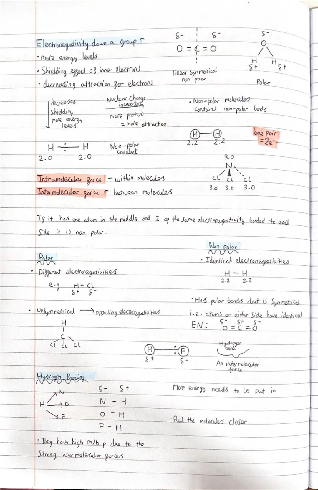 # Periodicity Treds in the periodic table
Across Increasing nuclear charge
Down Screening essect (more energy levels)
Decreasing Covalent