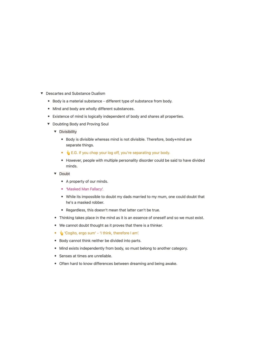 Descartes and Substance Dualism