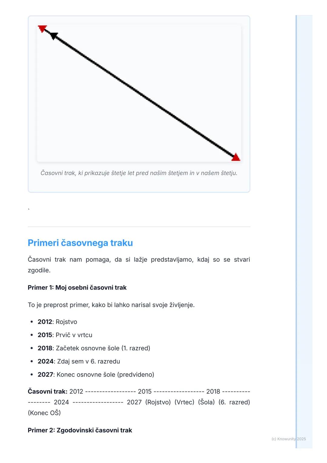 # Čas in zgodovina
## Razumevanje časa v zgodovini
Zgodovina se ukvarja z dogodki, ki so se zgodili v preteklosti. Da bi
razumeli, kaj se