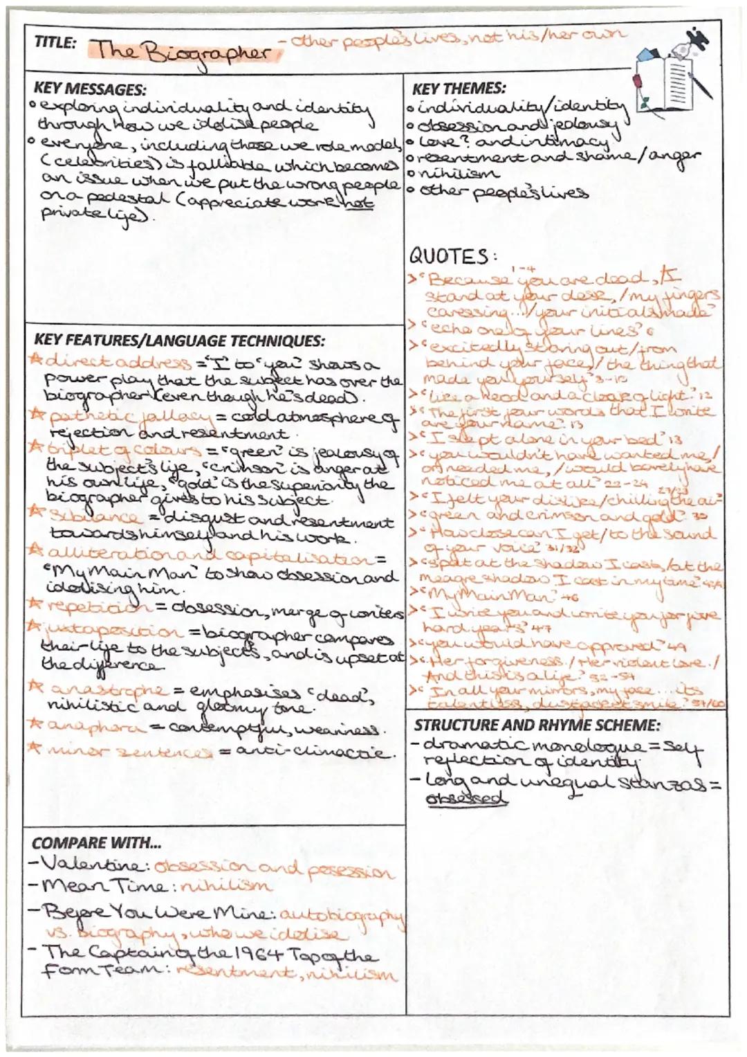 POEM: The Biographer