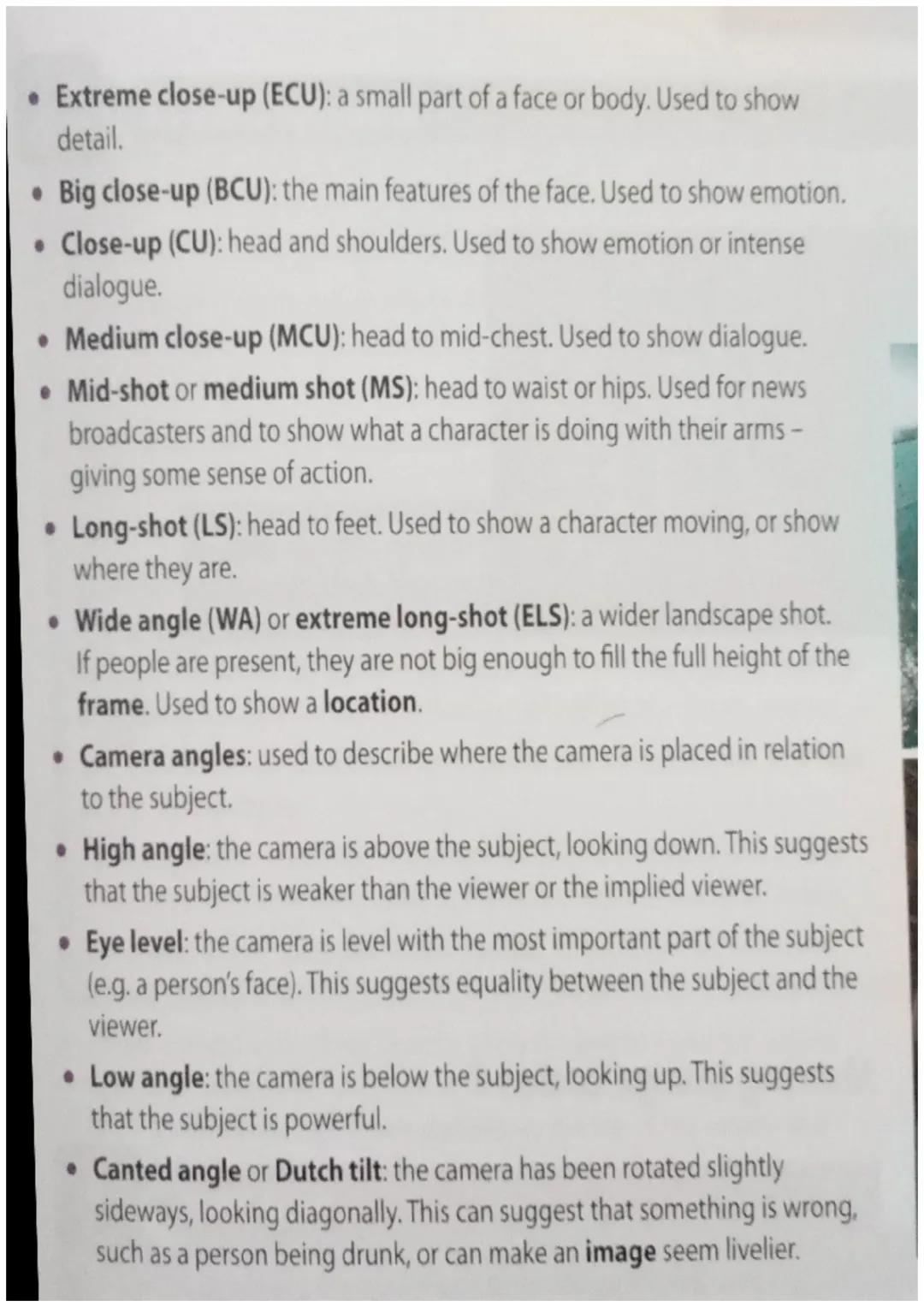 Understand Media Language: Notes for Revision
