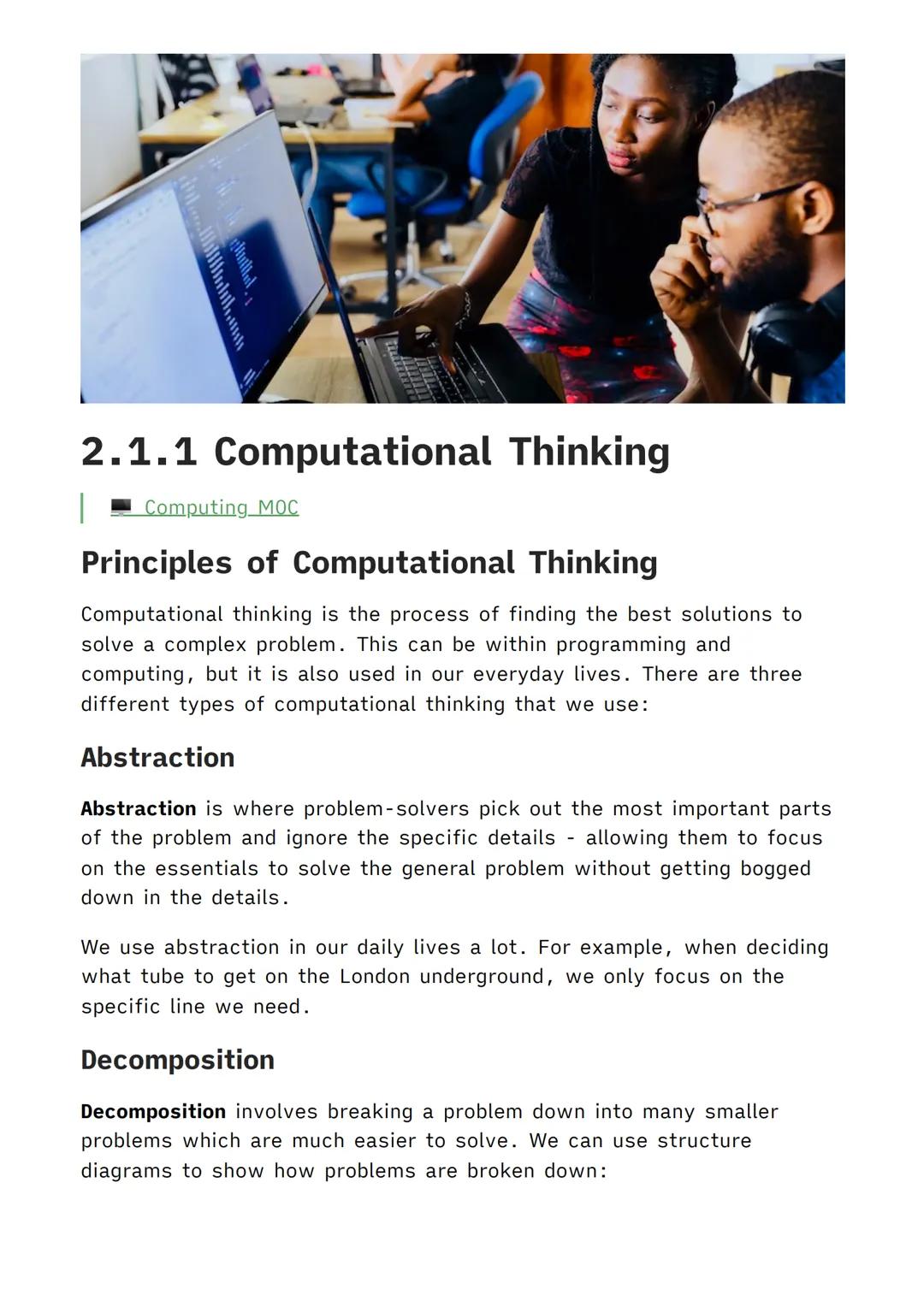 2.2.1 Computational thinking