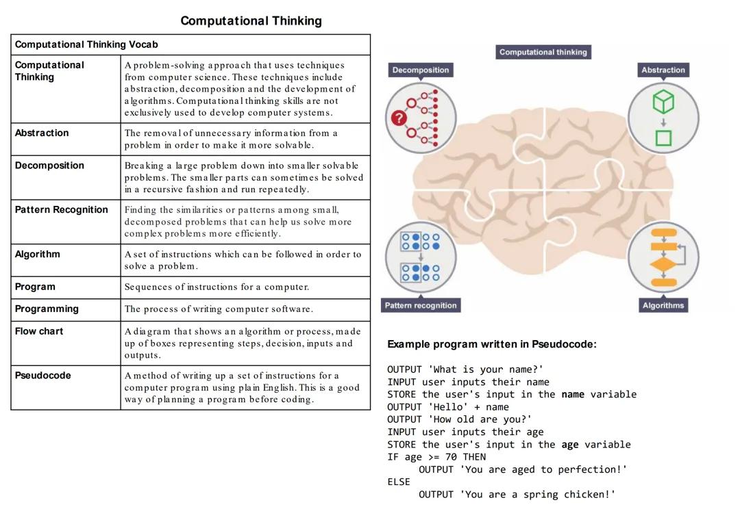 Computational Thinking