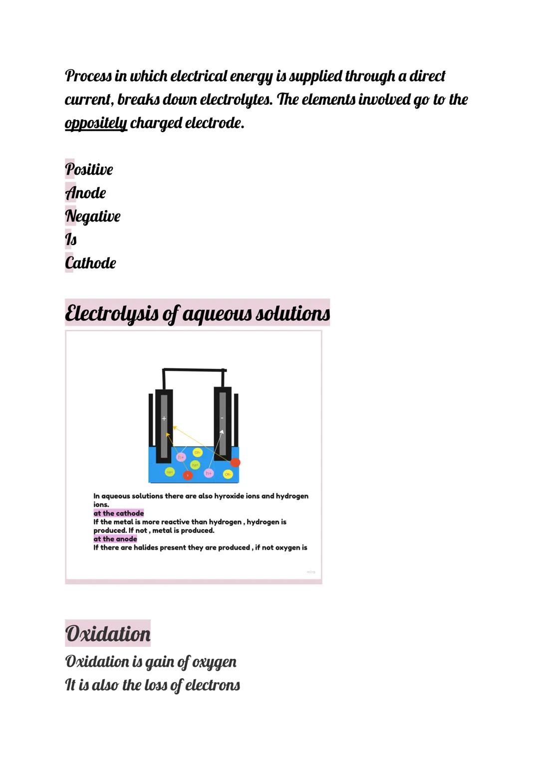 chemistry revision- combined science
Chemical changes
Reactivity series
Puts metal in a series of reactivity. Hydrogen and carbon can be
inc