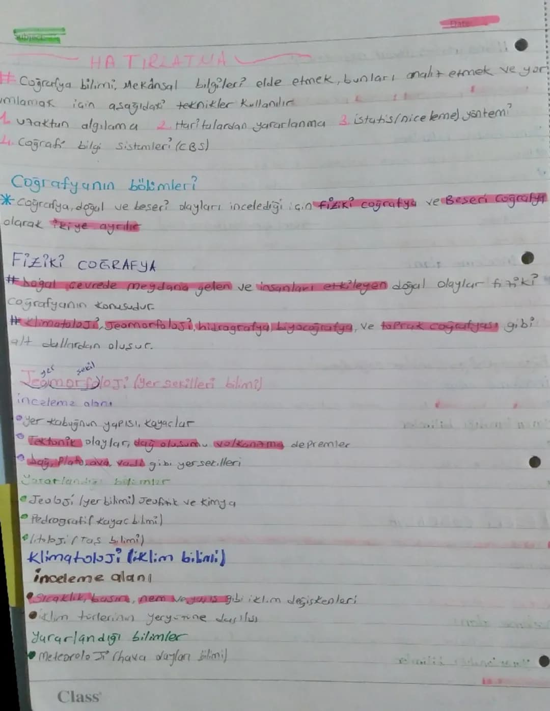 HATIRLATNA
#Coğrafya bilimi, Mekansal bilgileri elde etmek, bunları analit etmek ve yor
amlamak için aşağıdakı teknikler Kullanılır
1
1 uzak