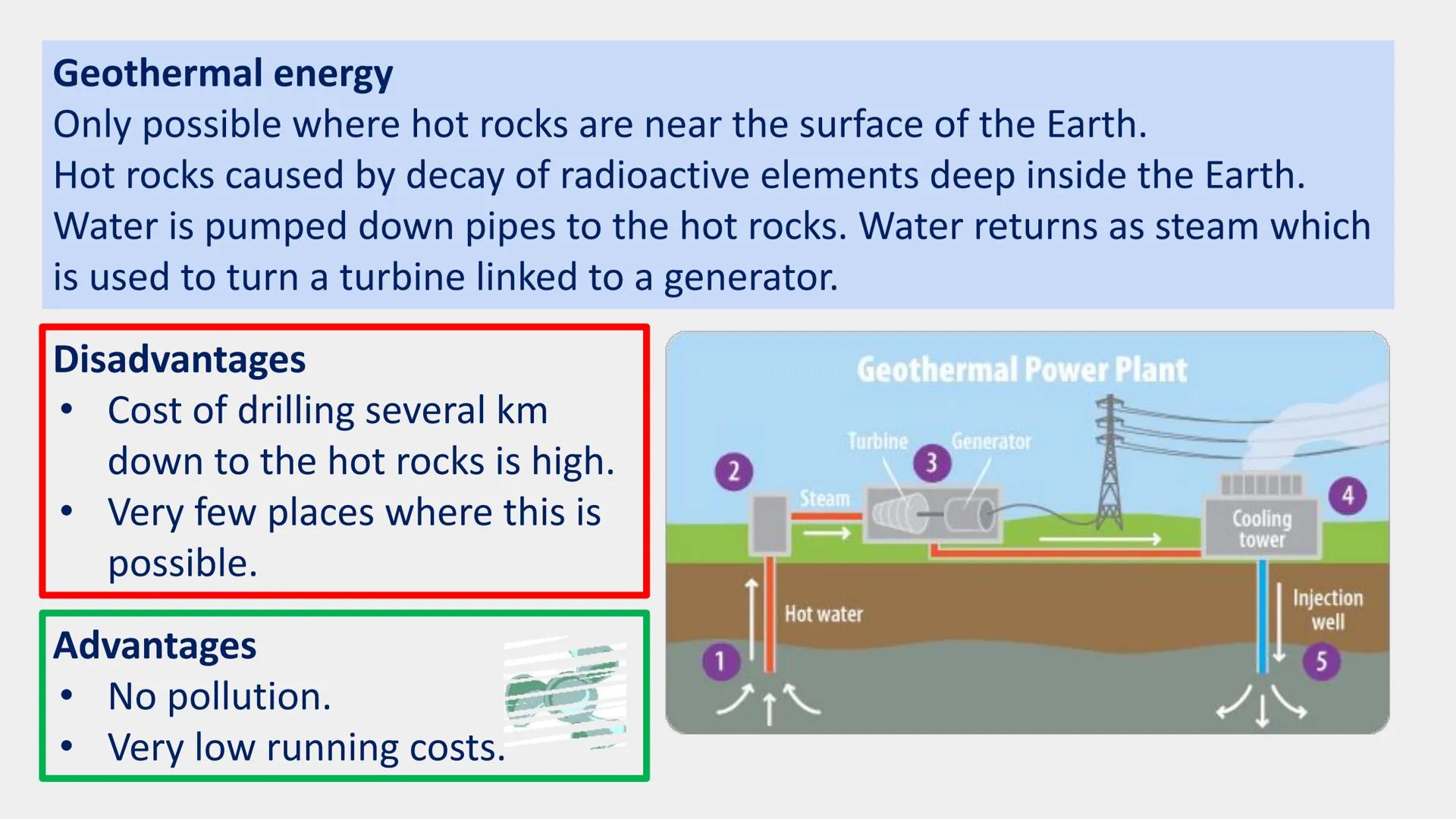 Renewable resources - an energy
resources that will never run out.
Renewable resources
Most renewable energy resources do not
cause pollutio