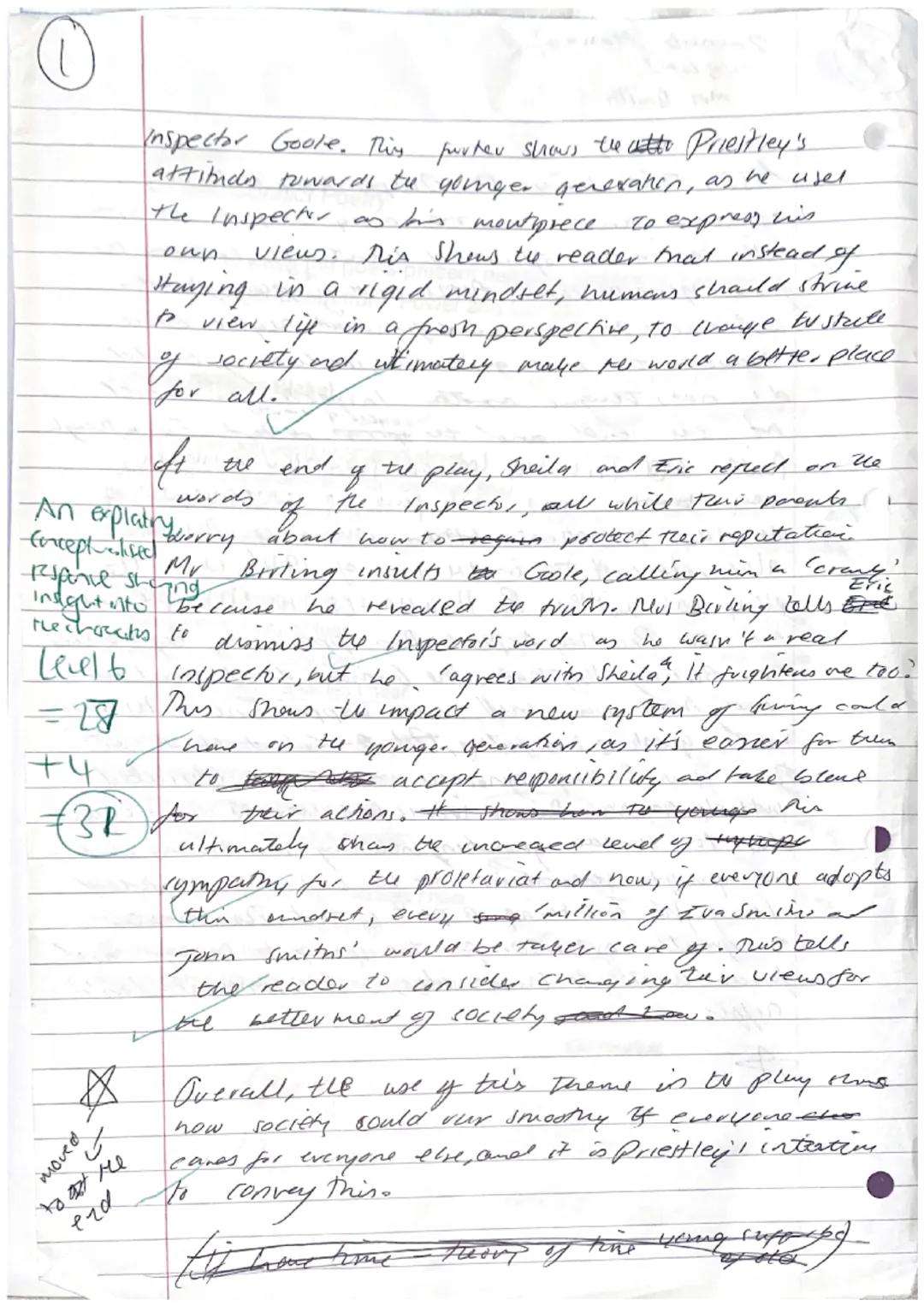 Section A:
J.B Priestley: An Inspector Calls
ANSWER
PLEASE CHOOSE ONE OF THE TWO QUESTIONS TO ANSWER
EITHER:
1. How far does Priestley prese