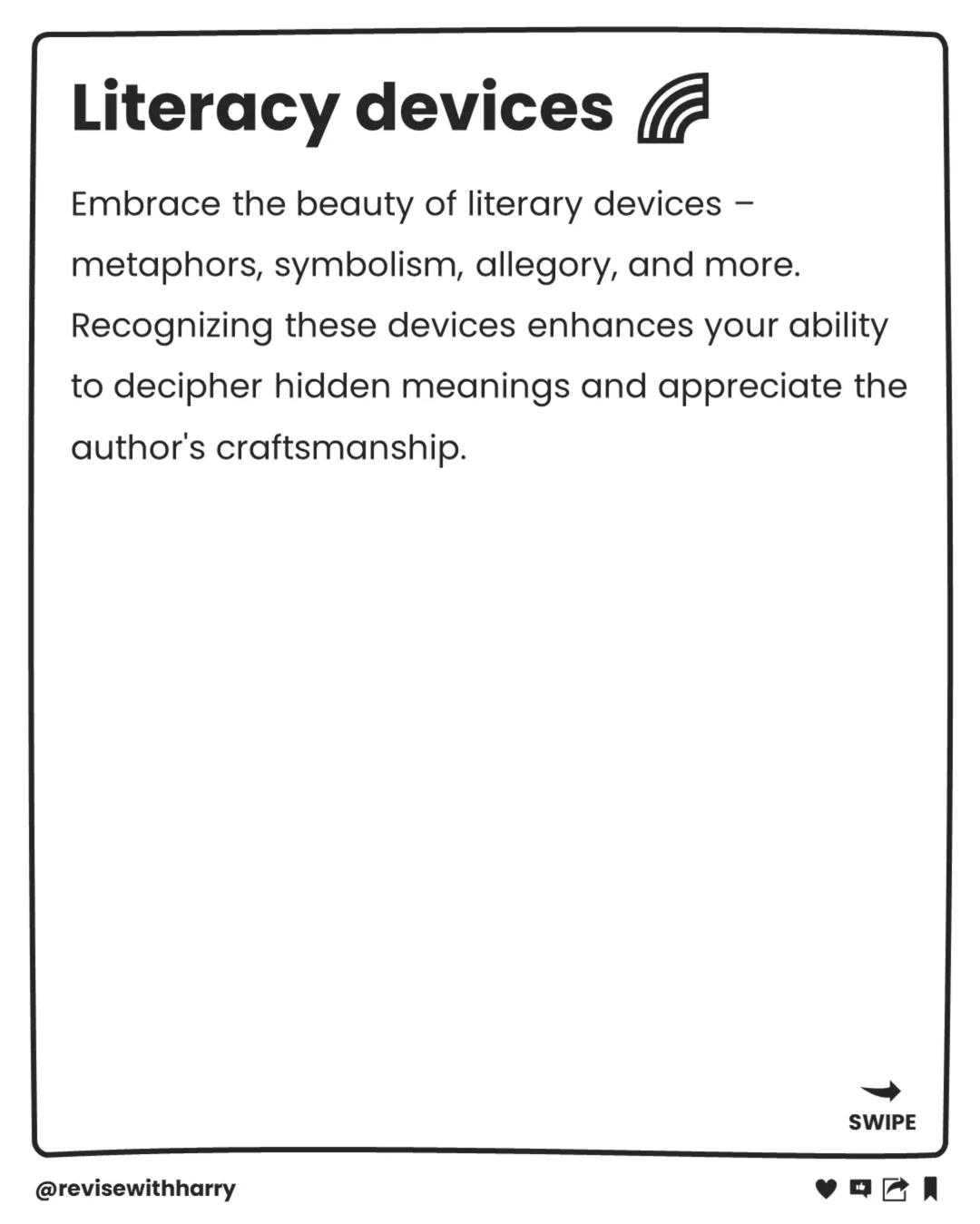 Acing
English
Literature
@revisewithharry
"
SUBJECT SPOTLIGHT Annotate with
purpose
While reading, jot down your thoughts, questions,
and ob