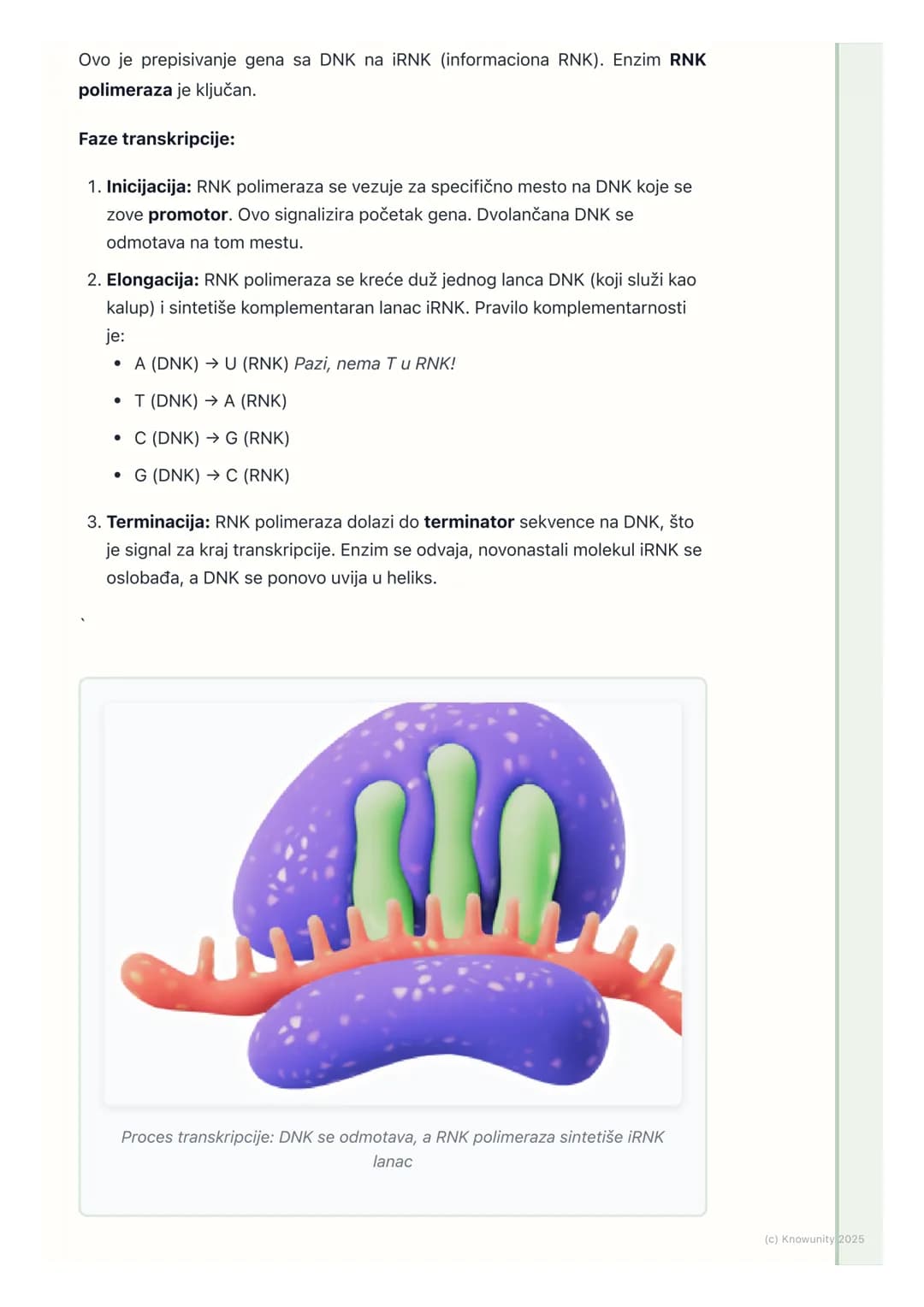 # Genetski kod i sinteza proteina
## Uvod u genetski kod
Genetski kod je sistem pravila po kojima se informacija zapisana u genima
(sekven