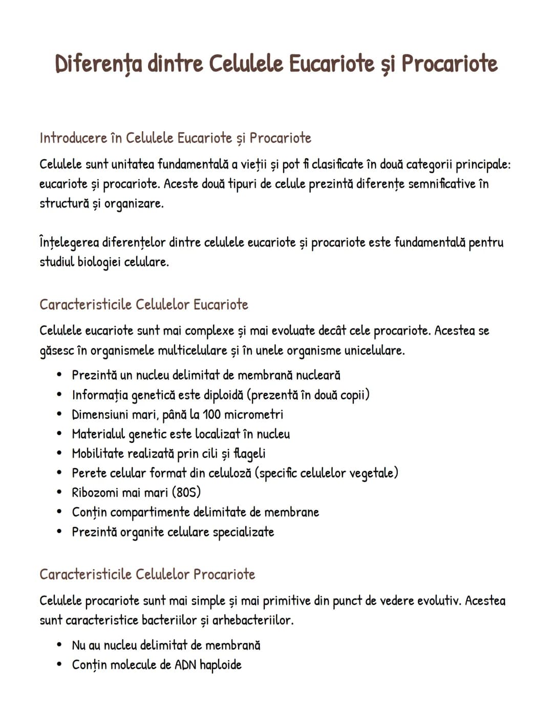 # Diferența dintre Celulele Eucariote şi Procariote
Introducere în Celulele Eucariote și Procariote
Celulele sunt unitatea fundamentală a