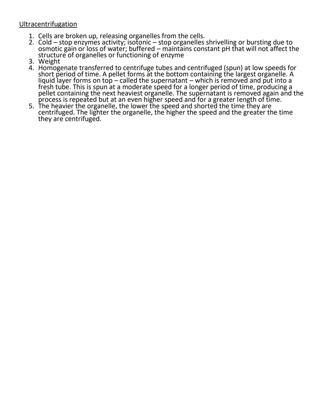 Cell fractionation-
To study the structure and function of cell organelles, they need to be isolated
This is achieved through cell fractio