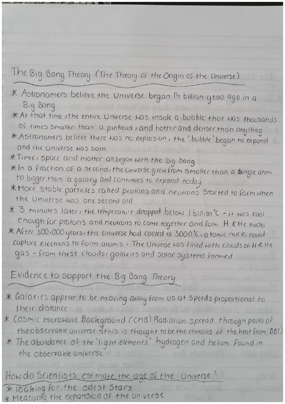 Cosmology -The Universe
Cosmic Definitions
*Star - A hot ball of matter which is undergoing nuclear fusion emitting
light. The Sunisan exam