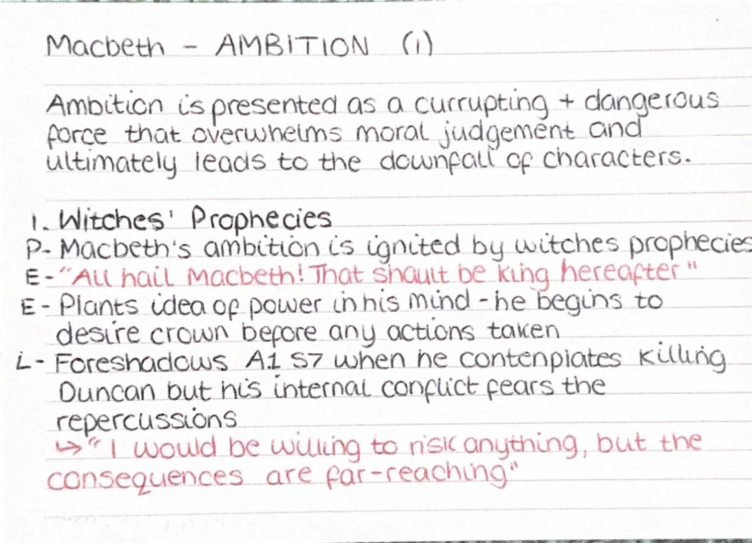 Macbeth - KINGSHIP (1)
Kingship is presented as a divinely ordained right -
one that is easily corrupted by ambition + violence.
Shakespear