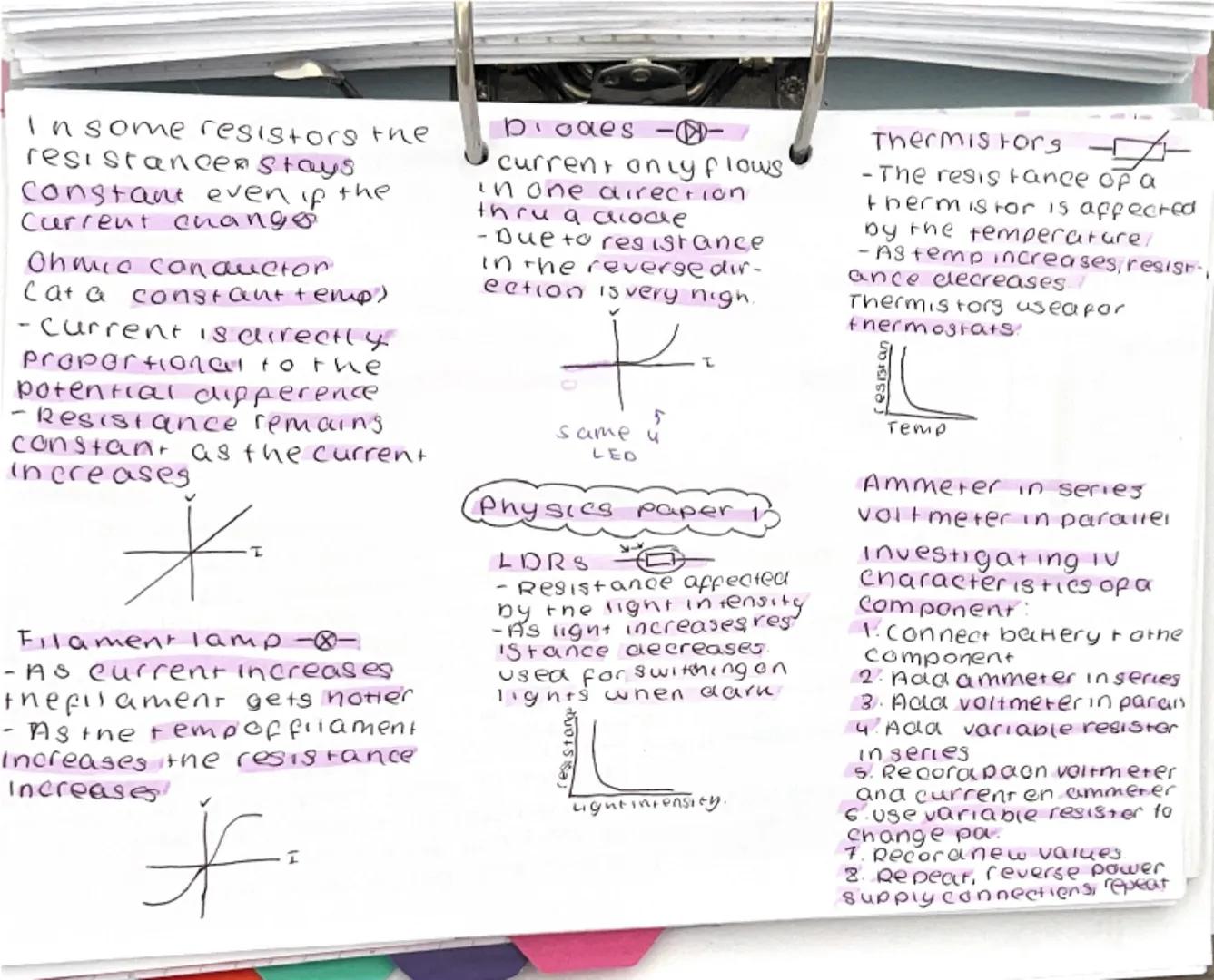 Series:
--current is the same
In each component
- Total pa is shared
between components
Total resistance is
the sum of the resistance
of eac