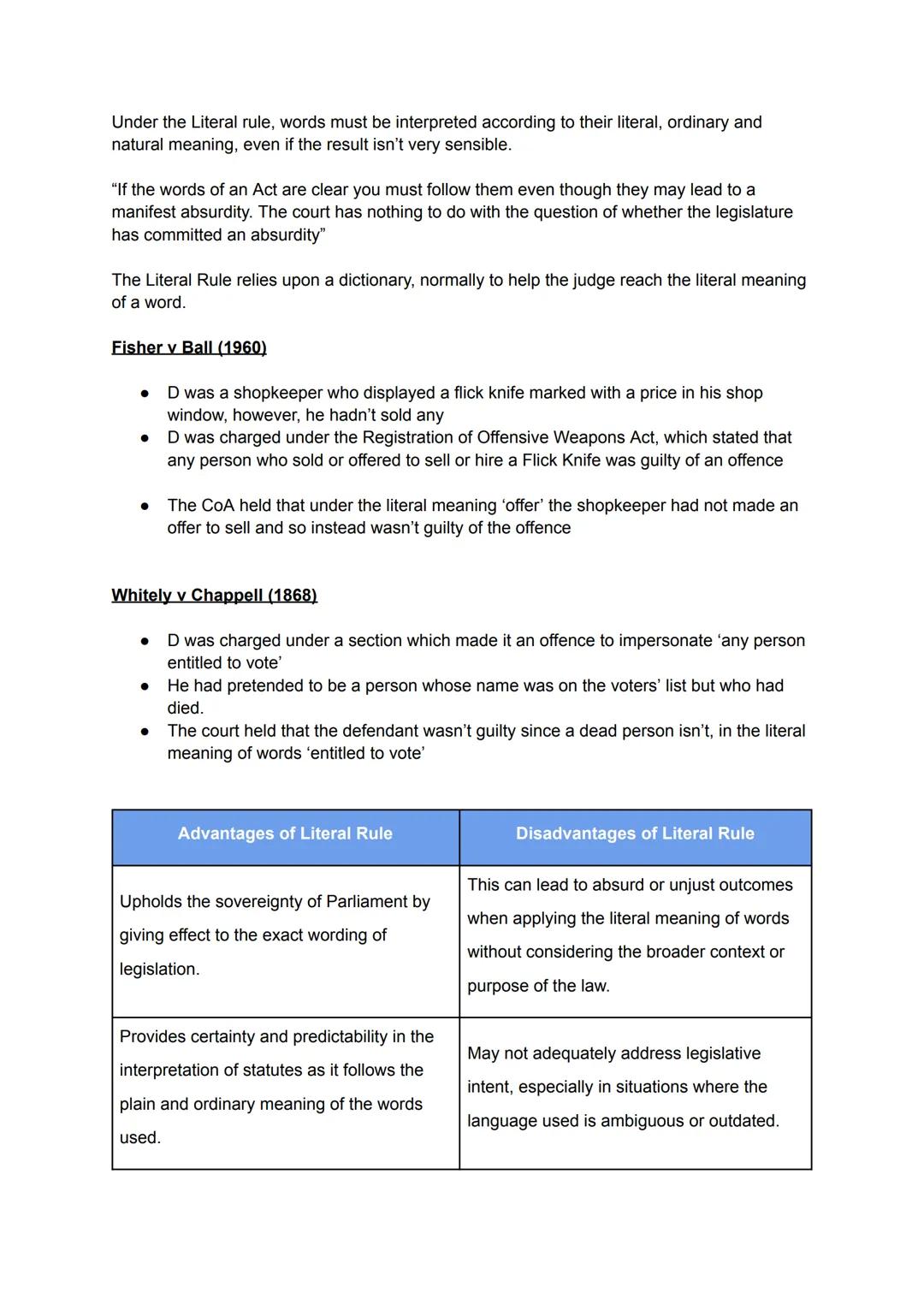 # Statutory Interpretation
Is essentially the Interpretation of the Law that Parliament has set down.
Acts set out by Parliament may have