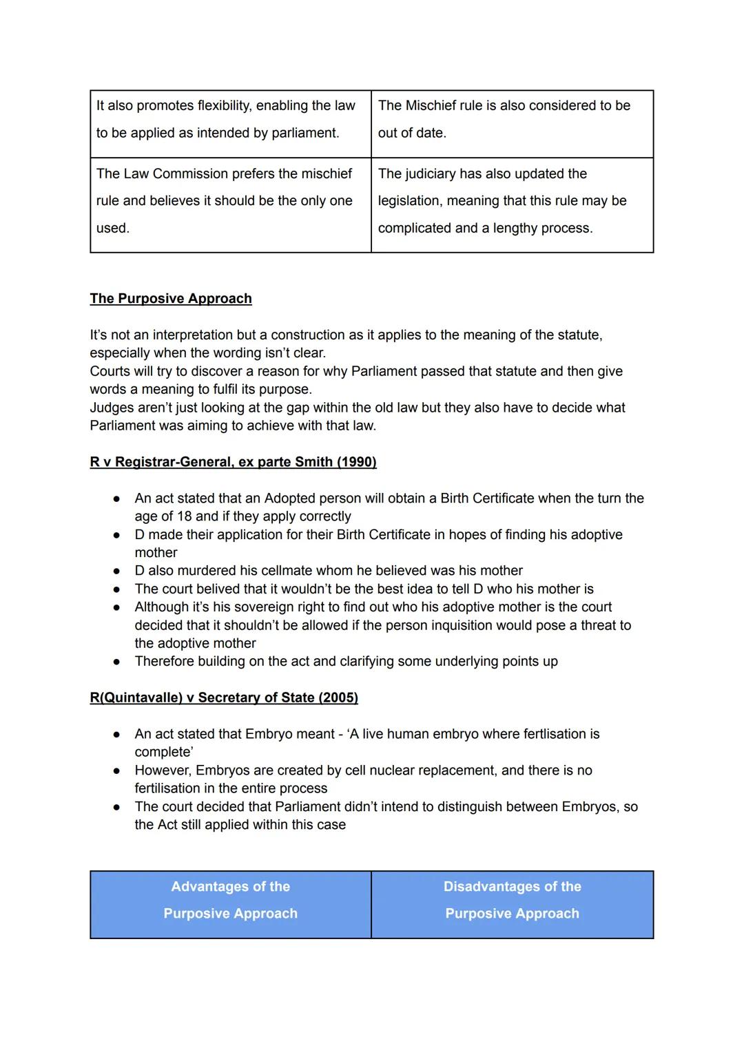 # Statutory Interpretation
Is essentially the Interpretation of the Law that Parliament has set down.
Acts set out by Parliament may have