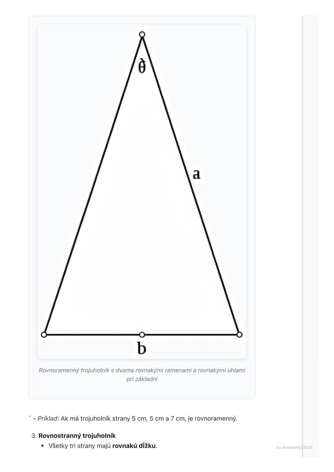 # Trojuholník - základné pojmy
1. Prehľad trojuholníkov
Trojuholník je jeden z najzákladnejších tvarov v geometrii. Stretávame sa s ním
vš