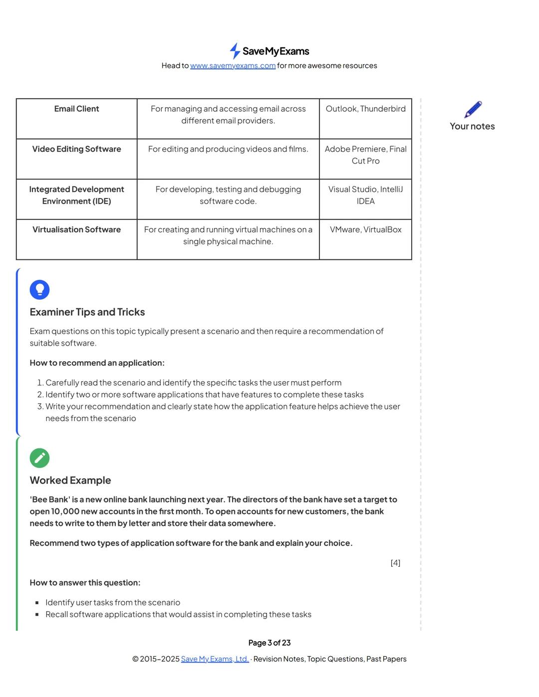 # Save My Exams
Head to www.savemyexams.com for more awesome resources
# OCR A Level Computer Science
## 2.2 Applications Generation
Cont