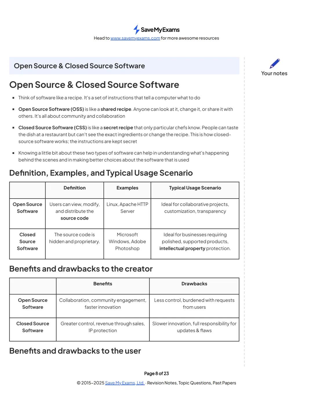 # Save My Exams
Head to www.savemyexams.com for more awesome resources
# OCR A Level Computer Science
## 2.2 Applications Generation
Cont