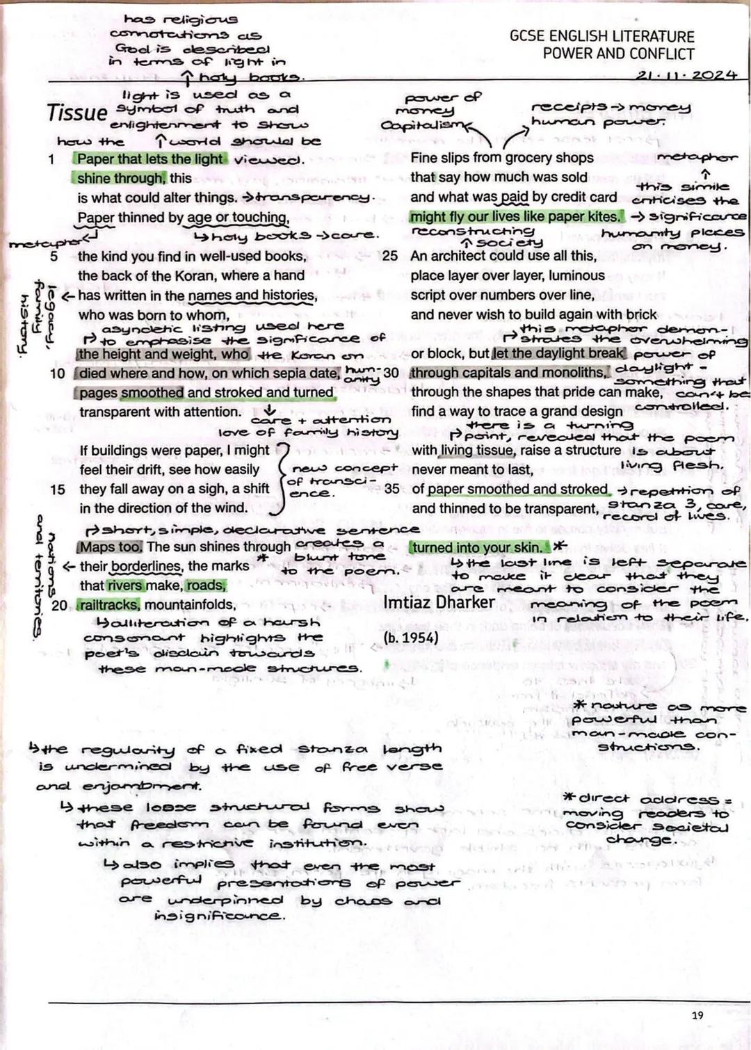 has religious
connotations as
God is described in
terms of light in
↑holy books.
light is used as a
Tissue
symbol of truth and
enlightenment