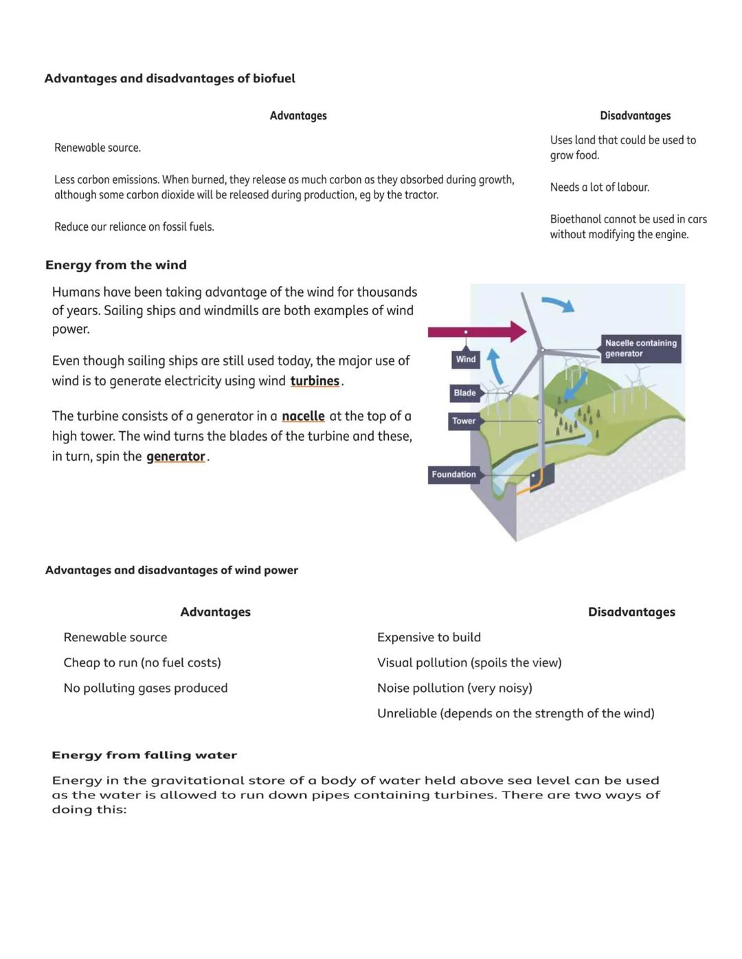 Types of energy resource
Renewable and non-renewable resources
A renewable energy resource is one that is being (or can be) replenished as i