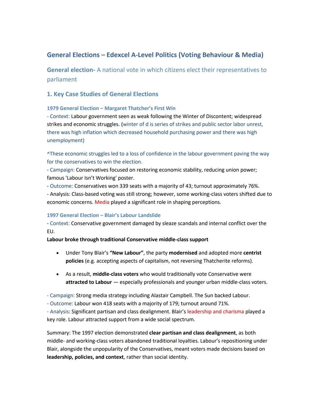 Politcs- General Elections