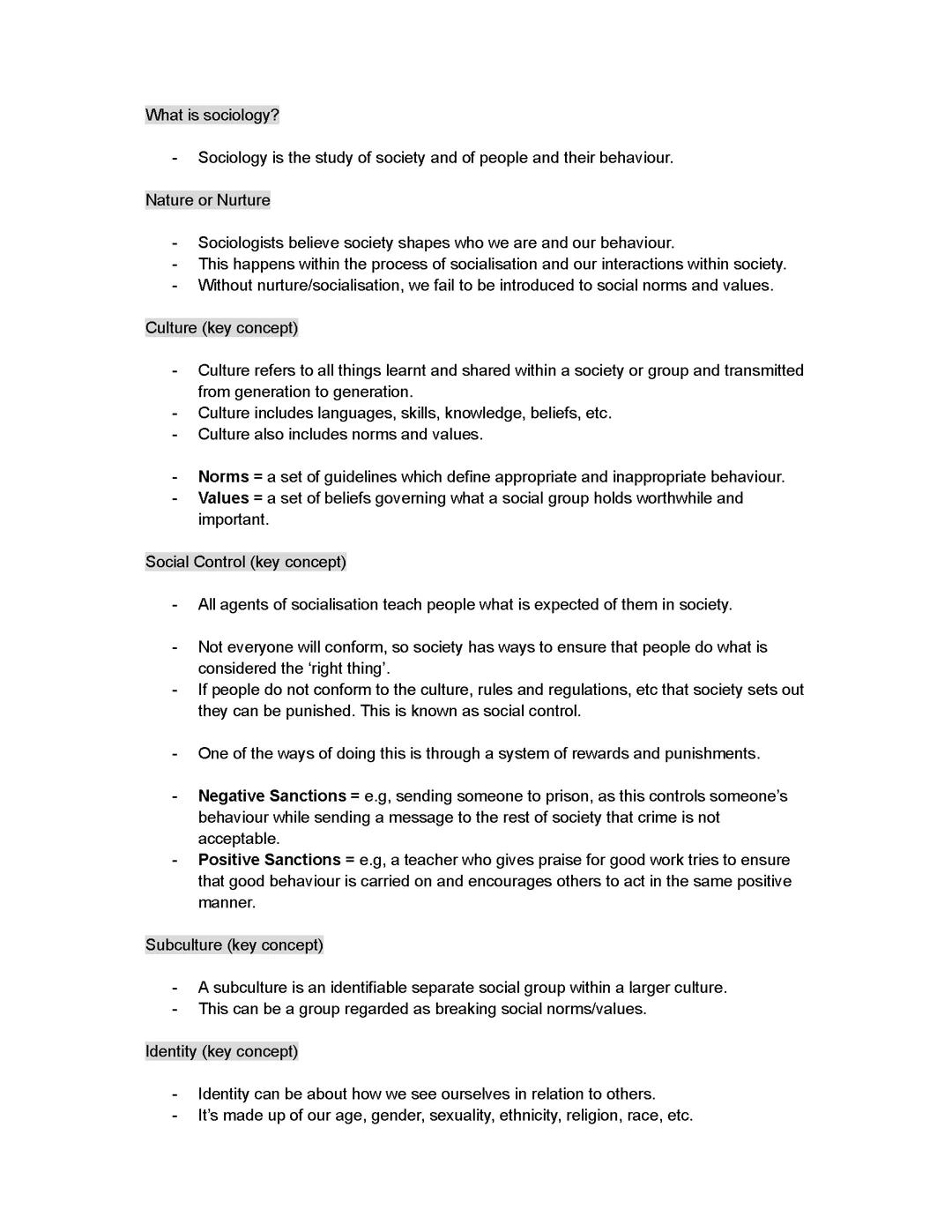 Sociology Introduction