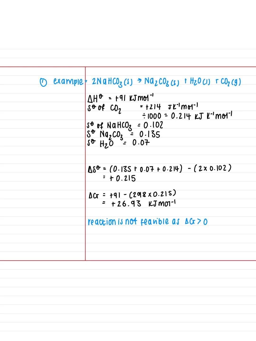 22.5 free energy.
Key Facts:
- free energy change.
(AG) represents
the overau change
in energy during
Chemical reaction
Notes:
- takes into