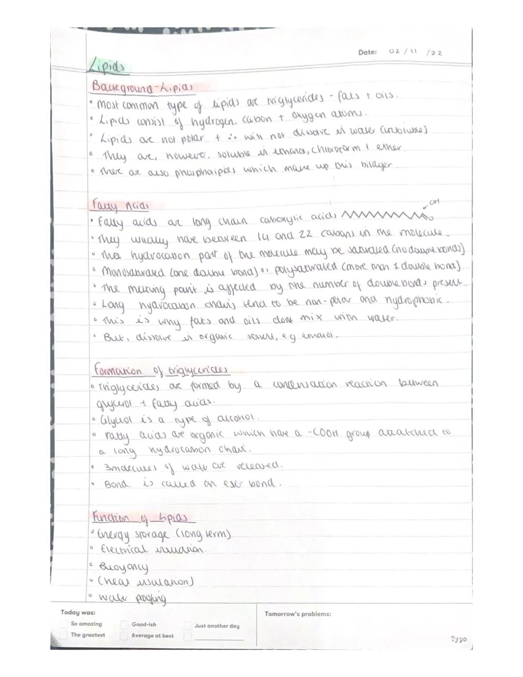Date: 3/10 ha
Waler
- is a porar moleulle; the oxyger end of the molecule nas a
negative charge + the hydrogen atoms have a pasive charge.