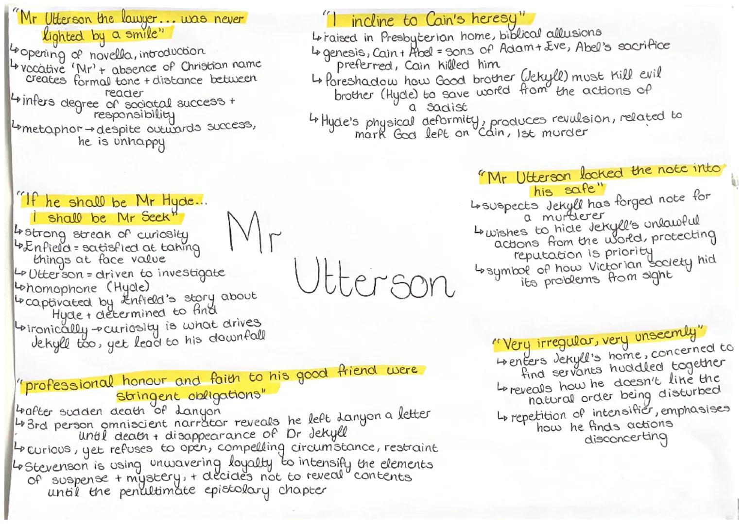 "the moment I choose, I can be rid
of Mr Hyde"
Loverb 'rid'simply discard of Hyde easily
Le repetition of pronoun creates impression
that
