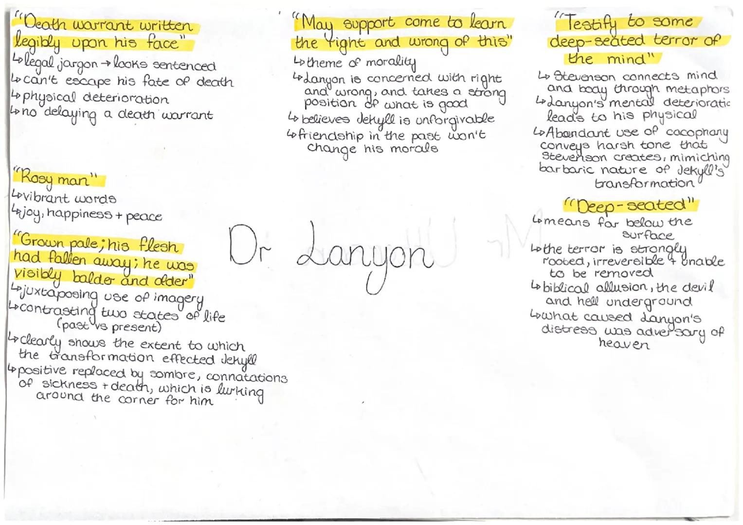 "the moment I choose, I can be rid
of Mr Hyde"
Loverb 'rid'simply discard of Hyde easily
Le repetition of pronoun creates impression
that