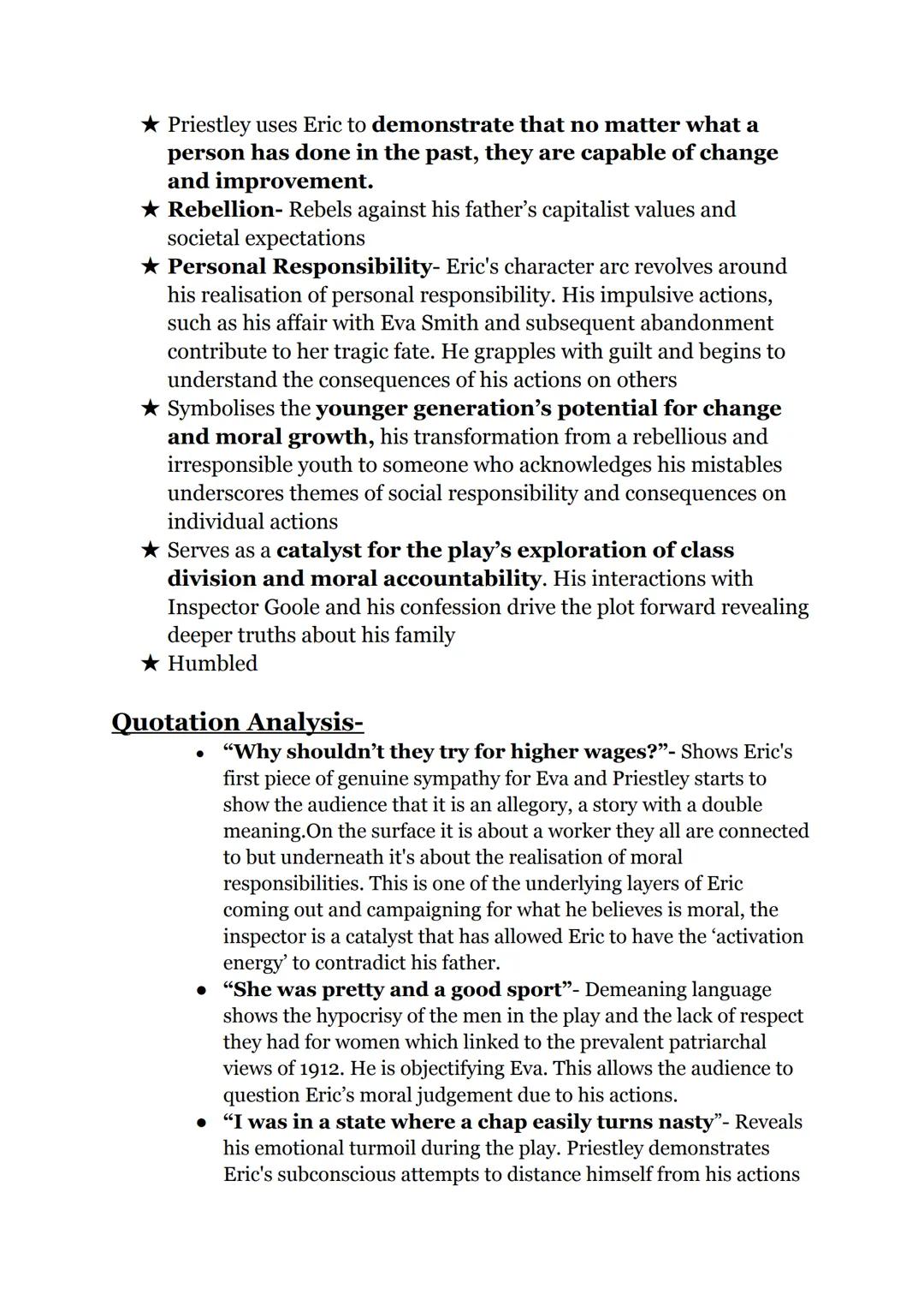 # An Inspector Calls
(Characters)
Sheila Birling:
Initial Portrayal: Initially, Sheila is portrayed as a stereotypical
younger generation