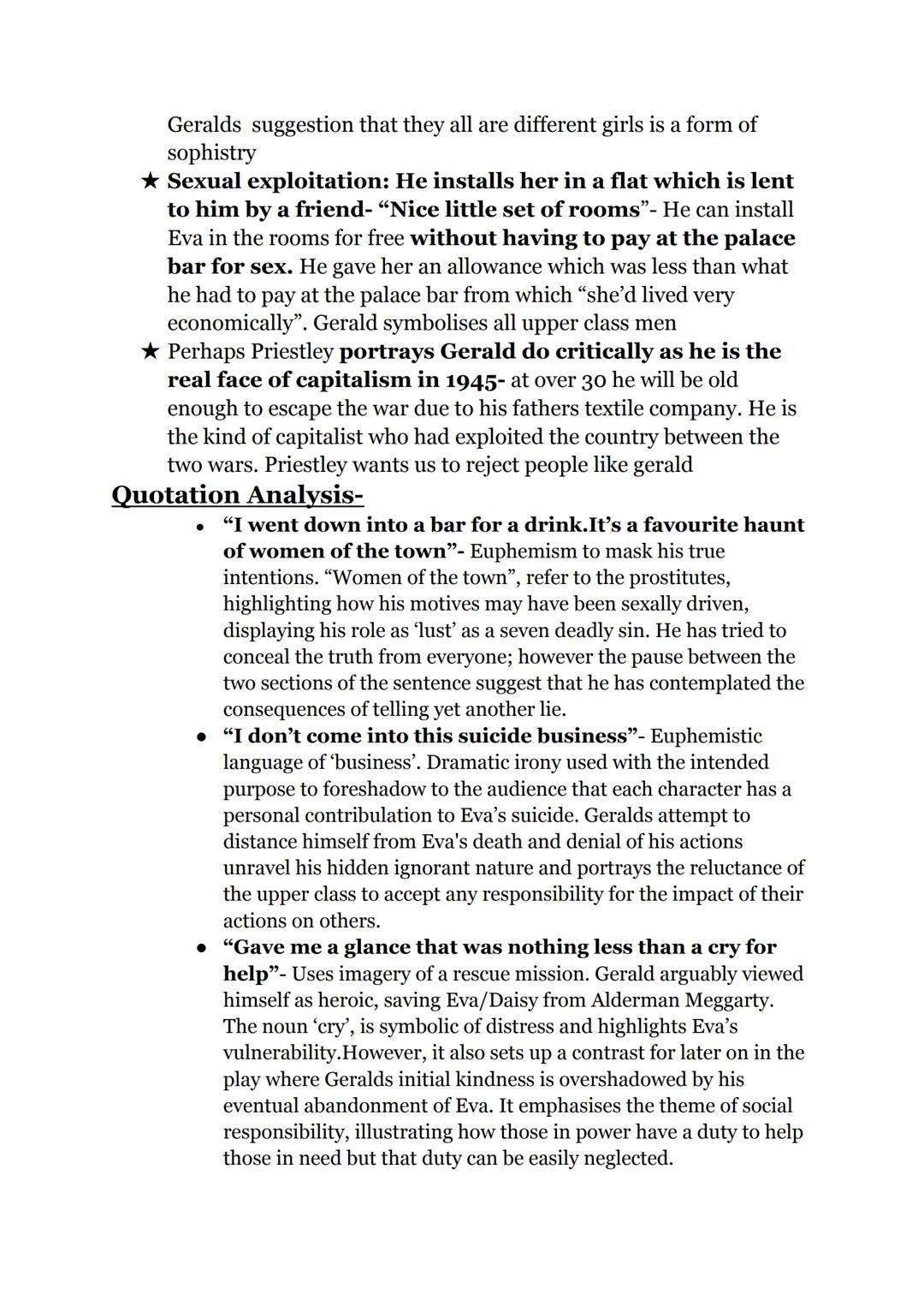 # An Inspector Calls
(Characters)
Sheila Birling:
Initial Portrayal: Initially, Sheila is portrayed as a stereotypical
younger generation