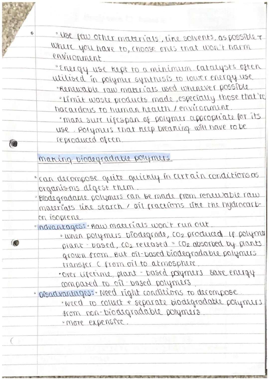 # 1442/22 chemistry
# Polymerisation
# Polymers
Topic 6
* Large mouculus made up of repeating units.
* Alkenes able to produce I typ