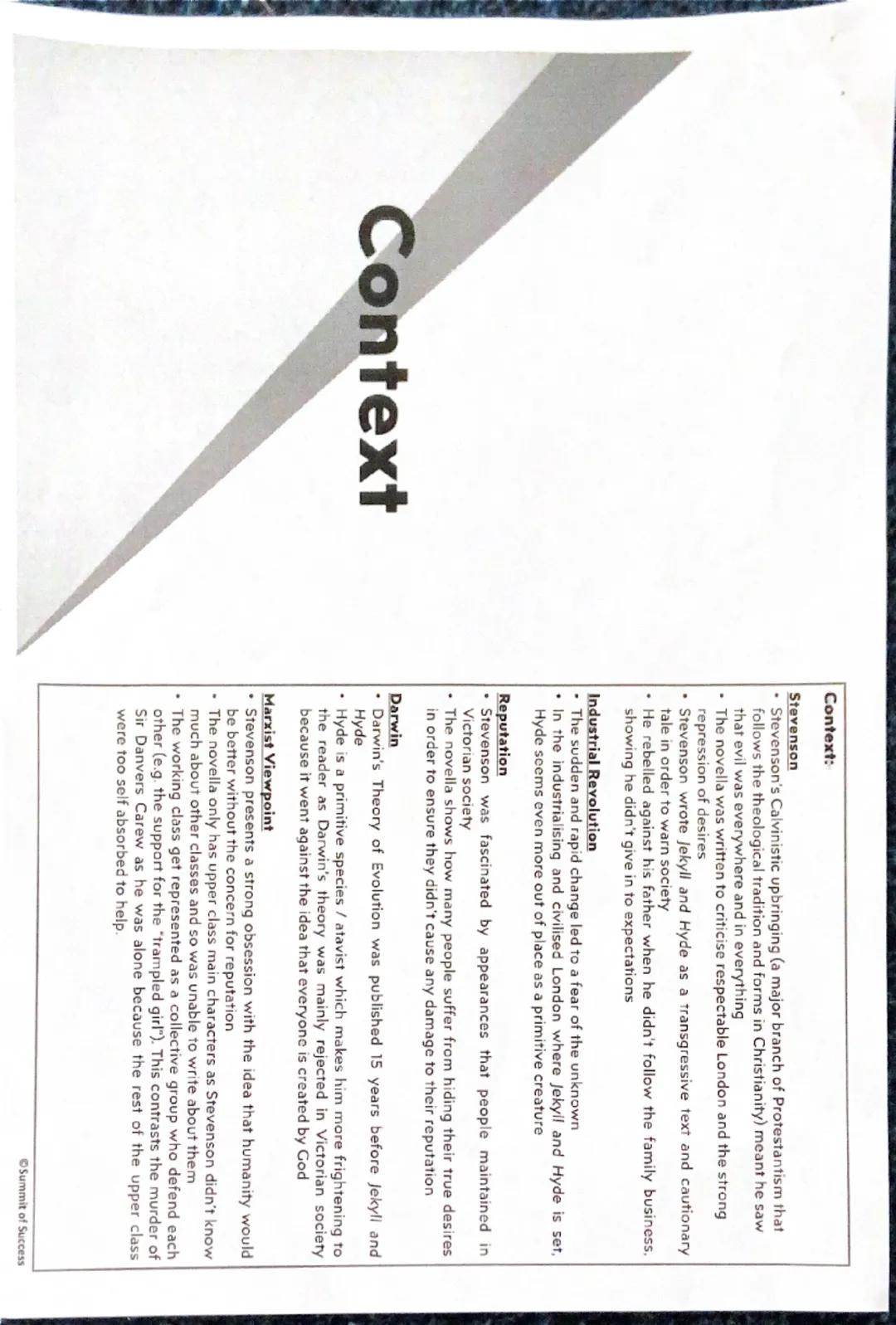 Jekyll and Hyde revision guide