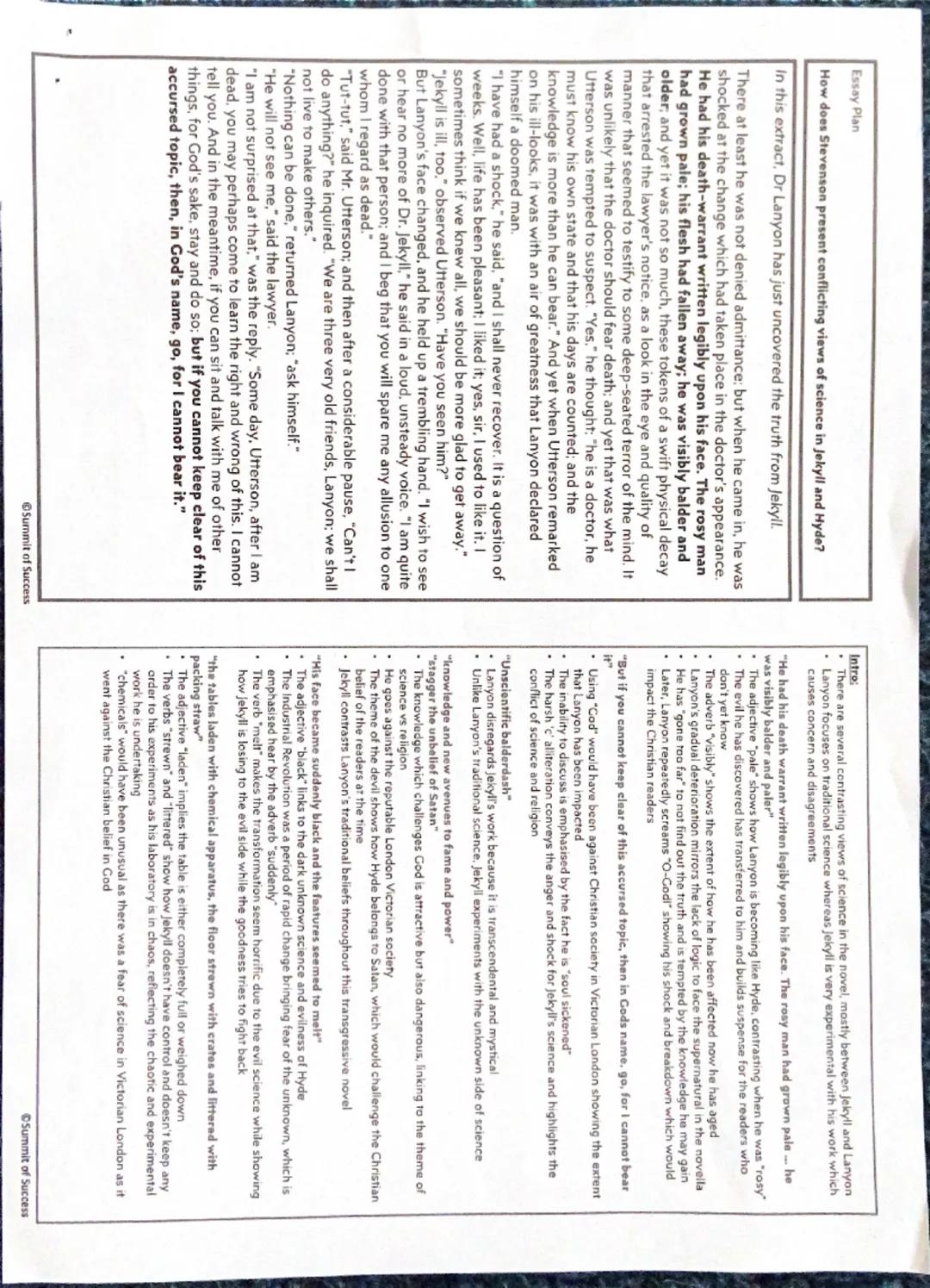 Context
Context:
Stevenson
Stevenson's Calvinistic upbringing (a major branch of Protestantism that
follows the theological tradition and fo