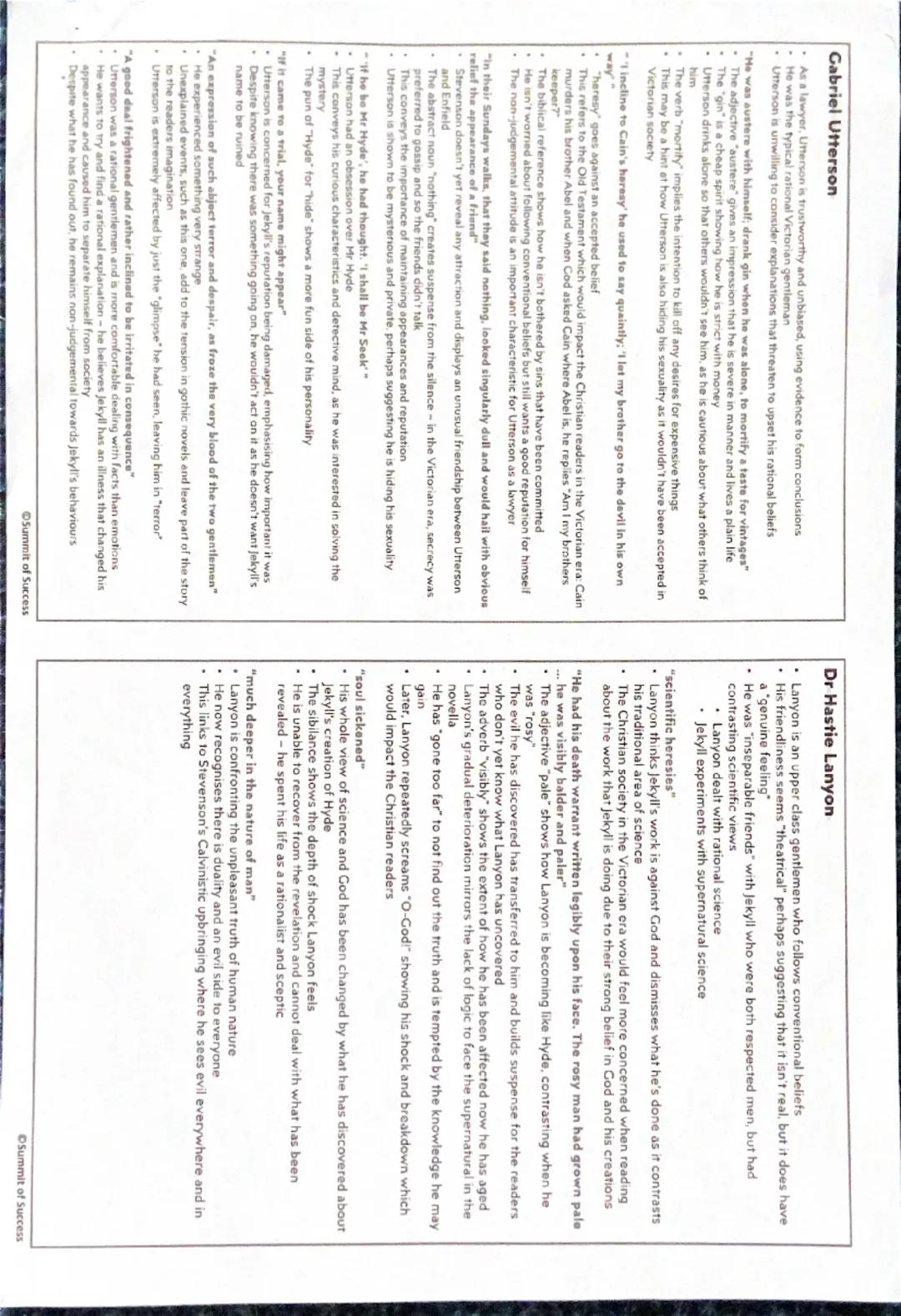 Context
Context:
Stevenson
Stevenson's Calvinistic upbringing (a major branch of Protestantism that
follows the theological tradition and fo