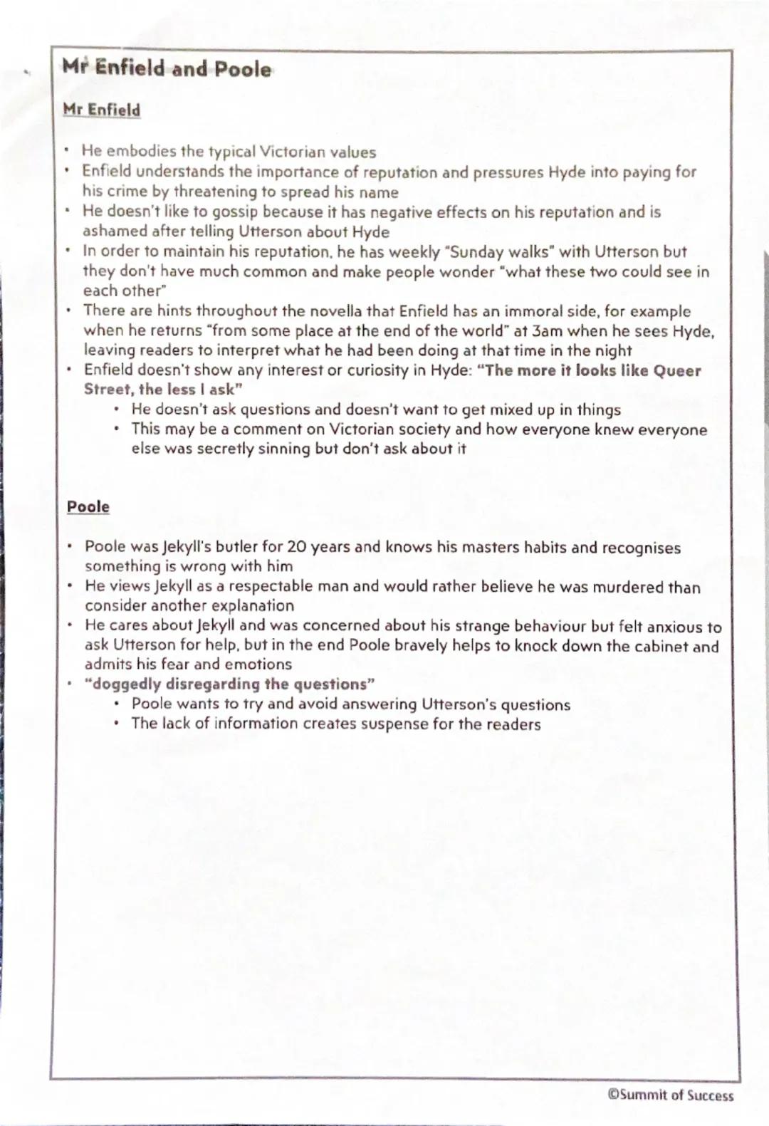 Context
Context:
Stevenson
Stevenson's Calvinistic upbringing (a major branch of Protestantism that
follows the theological tradition and fo