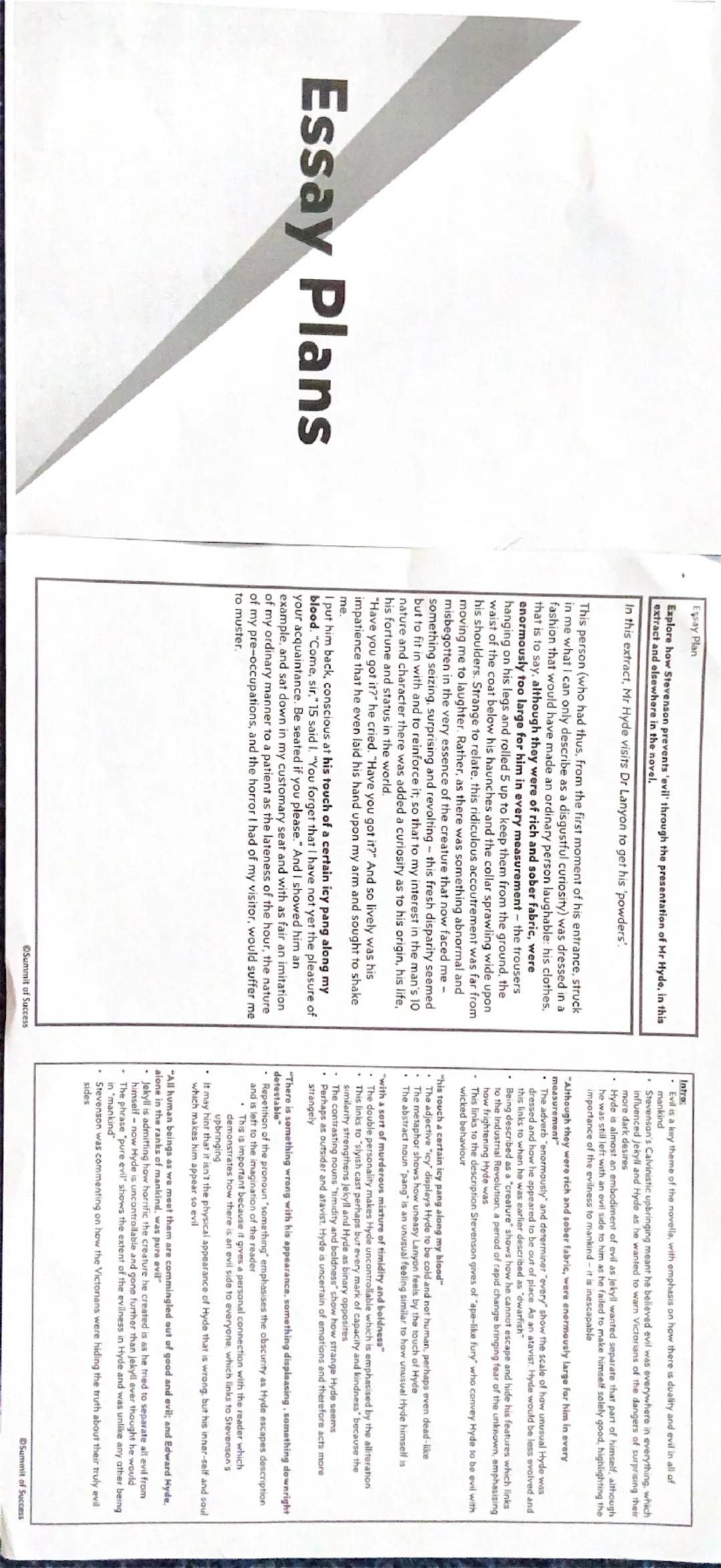 Context
Context:
Stevenson
Stevenson's Calvinistic upbringing (a major branch of Protestantism that
follows the theological tradition and fo