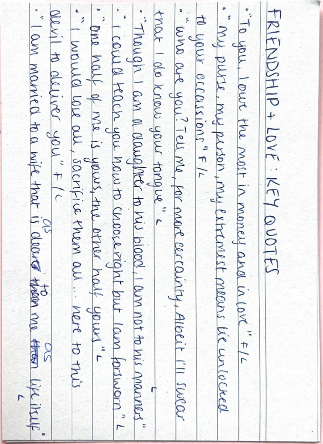 Justice + Mercy. Key Quotes
3000ducats?
"Hath a dog money? Is it possible a cur can und 30
- Tamas like to call thee so again, to spit on th