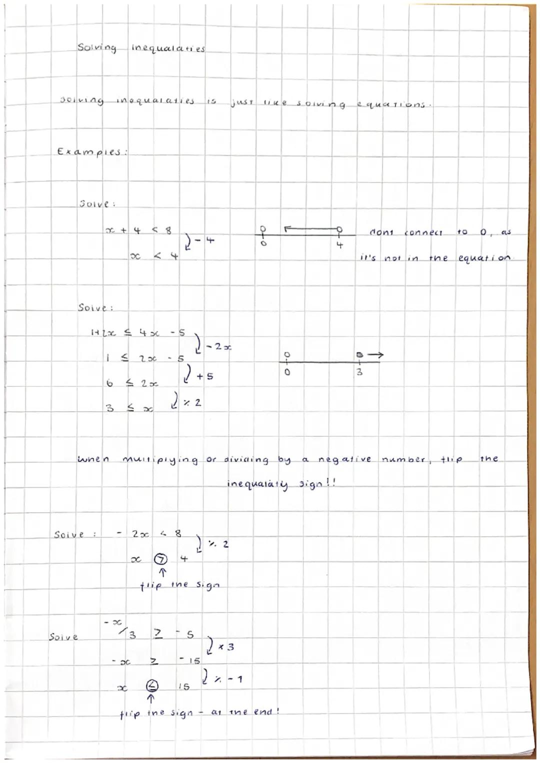 Inequalaties!
$a < b$
$a$ is smaller than $b$
$a > b$
$a$ is greater than $b$
$a \geq b$
$a$ is $\substack{greater \text{or} \text{